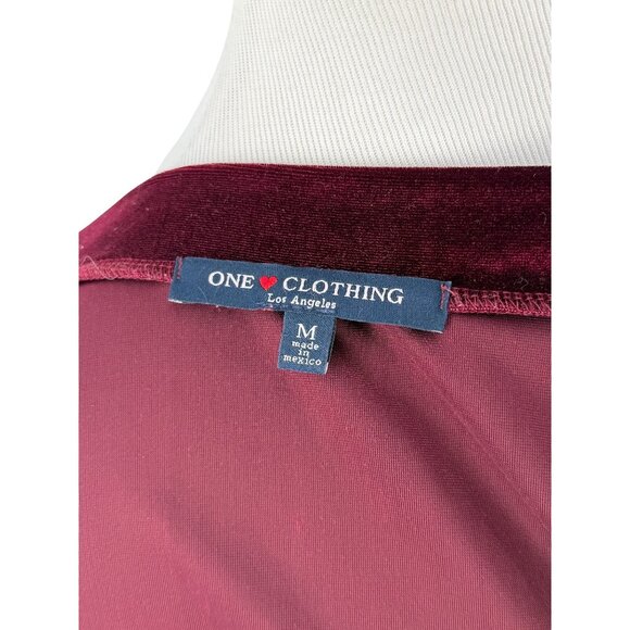 Burgundy Velvet Off-Shoulder Top | Luxe Date Night Holiday Party Y2K Goth Glam M - Picture 11 of 12